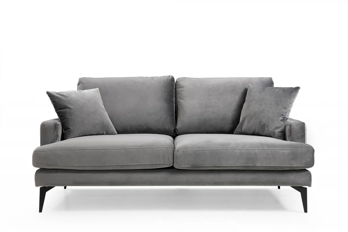 Canapea 2 Locuri Salvador Leyla Antracit 180x63cm - imagine 3