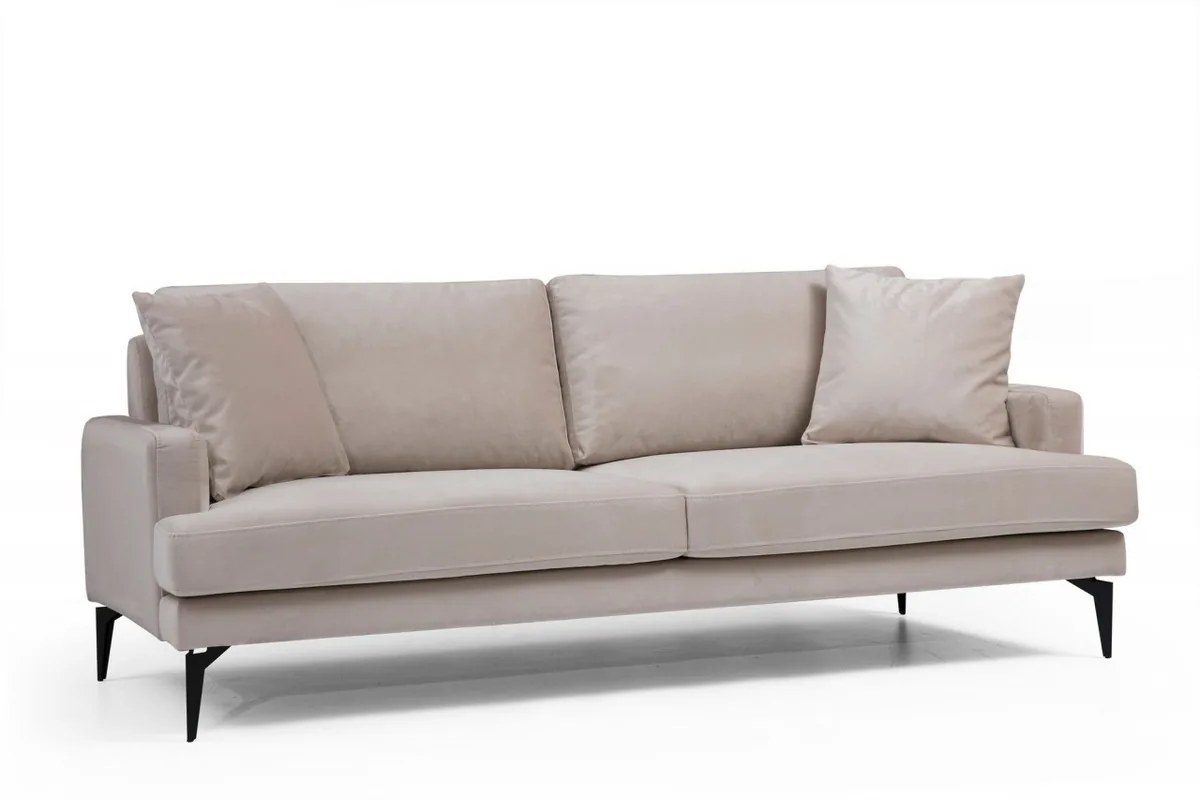 Canapea 2 Locuri Salvador Leyla Gri Deschis 180x63cm - imagine 5