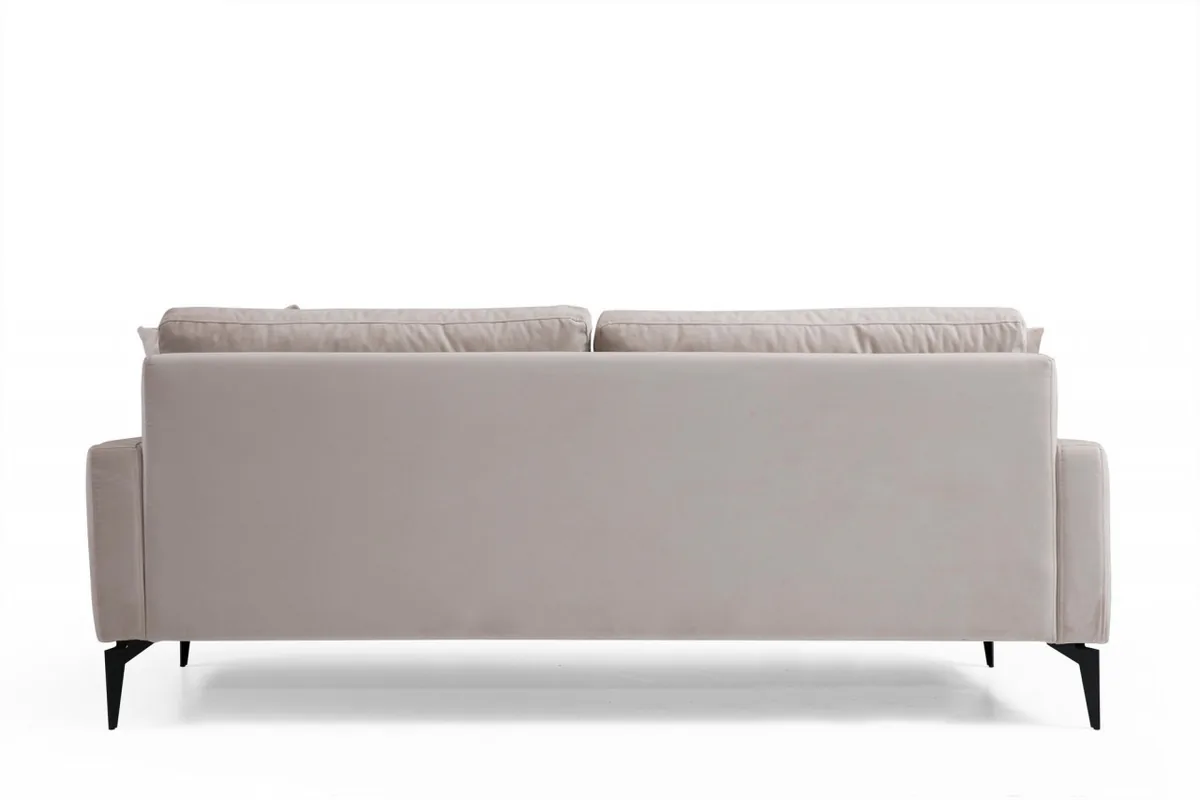 Canapea 2 Locuri Salvador Leyla Gri Deschis 180x63cm - imagine 7