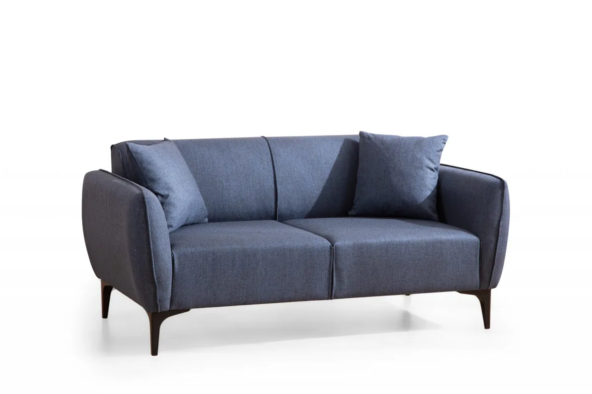 Canapea 2 Locuri Salvador Naura Bleumarin 185x55cm - imagine 4