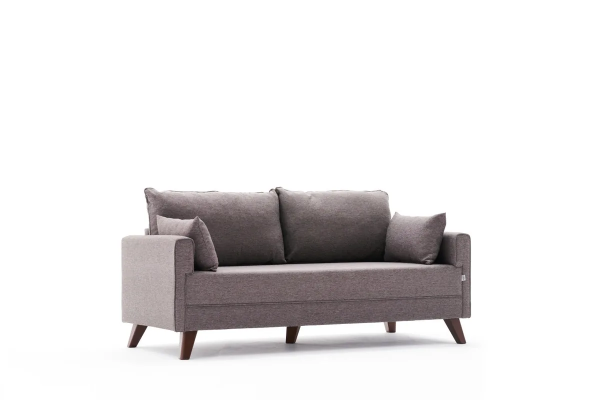 Canapea 2 Locuri Salvador Safa Gri 179x50cm - imagine 4