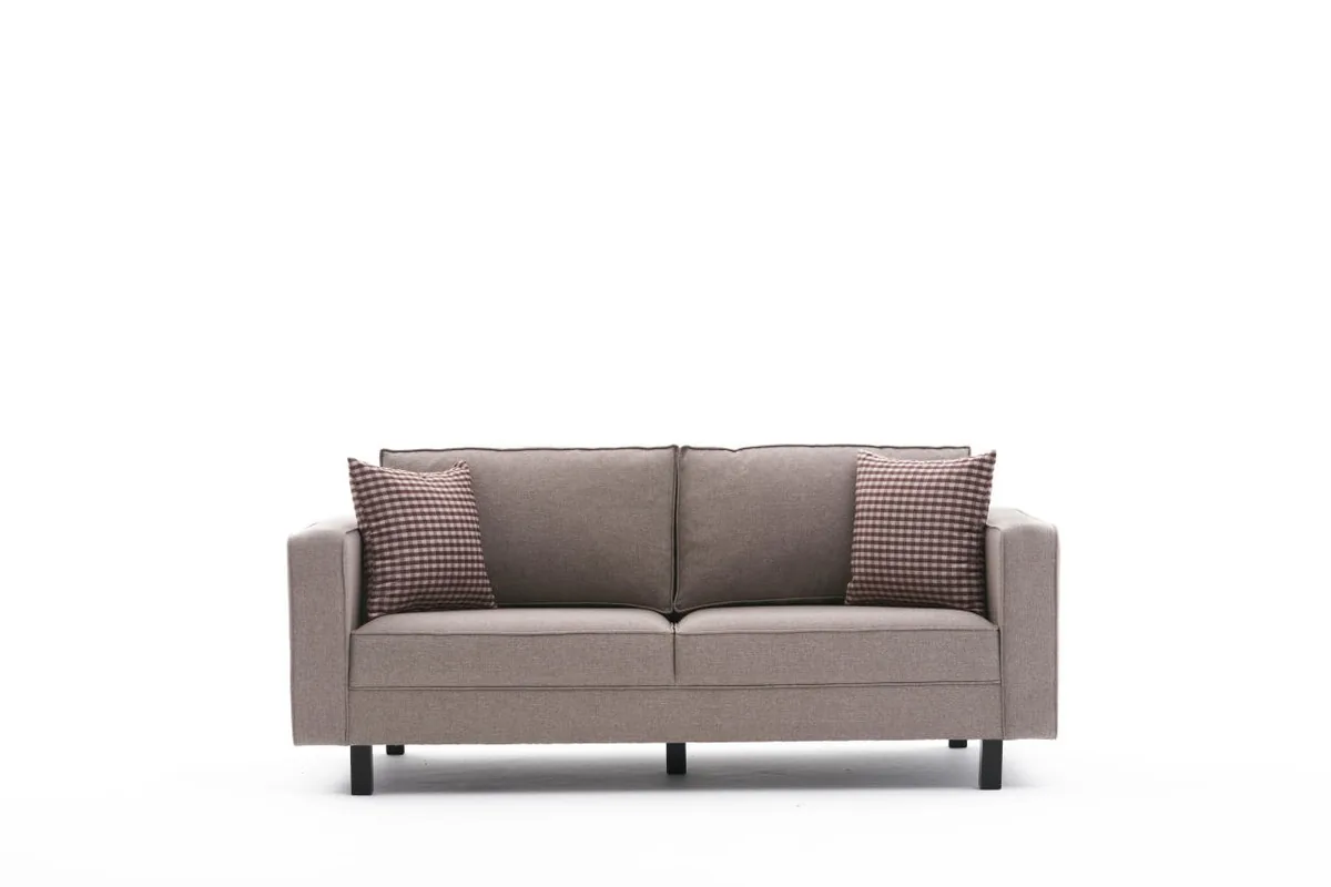 Canapea 2 Locuri Salvador Taher Gri 182cm - imagine 6