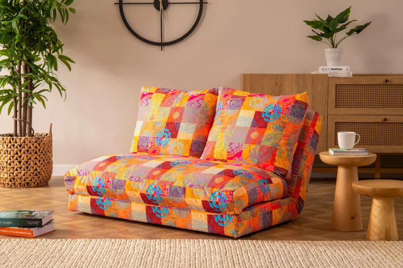 Canapea 2 Locuri Salvador Taida Multicolor - imagine 2