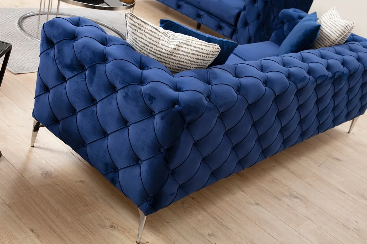 Canapea 2 Locuri Salvator Como Bleumarin 197x70x90 - imagine 4