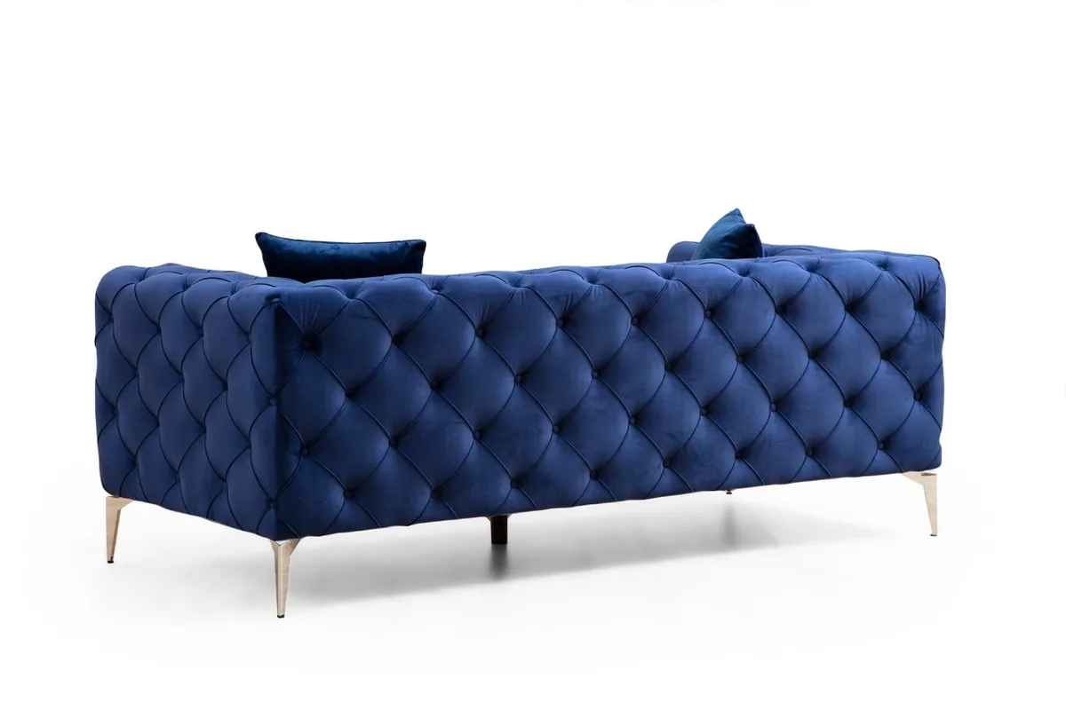 Canapea 2 Locuri Salvator Como Bleumarin 197x70x90 - imagine 7