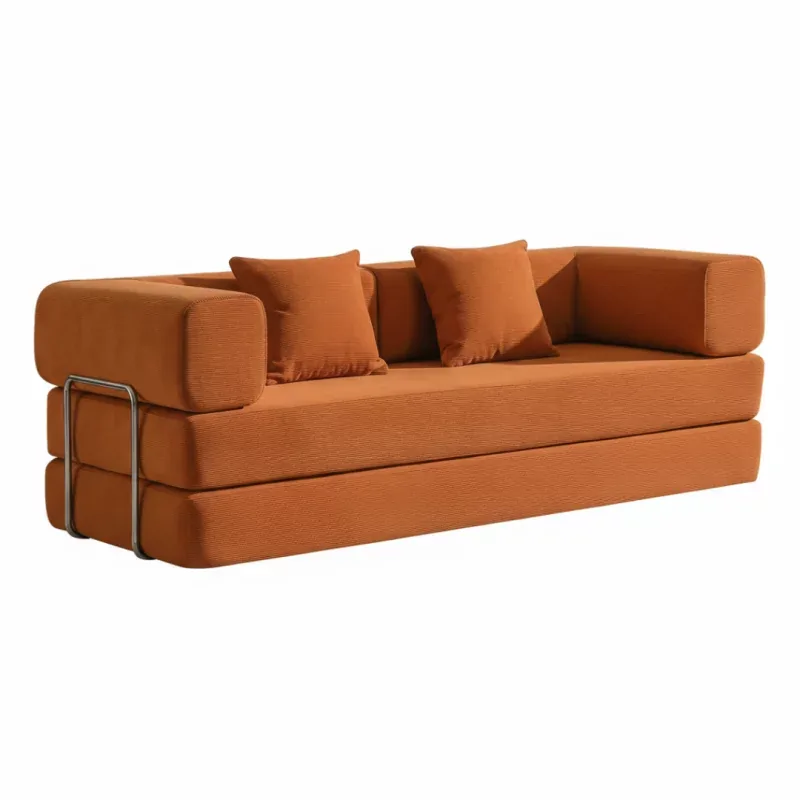 Canapea 2 Locuri SmartHeater Spuma Poliuretanica W3350 Portocaliu 200x90x75cm