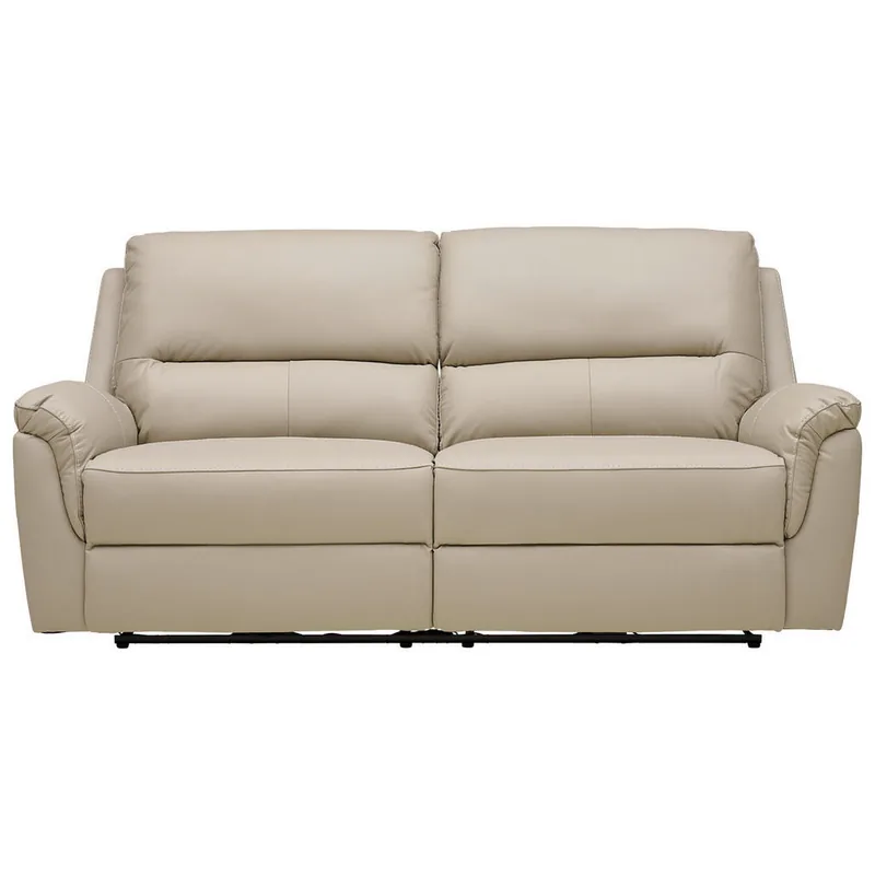 Canapea 3 Locuri Cantus Lemn Textil Piele Gri Deschis