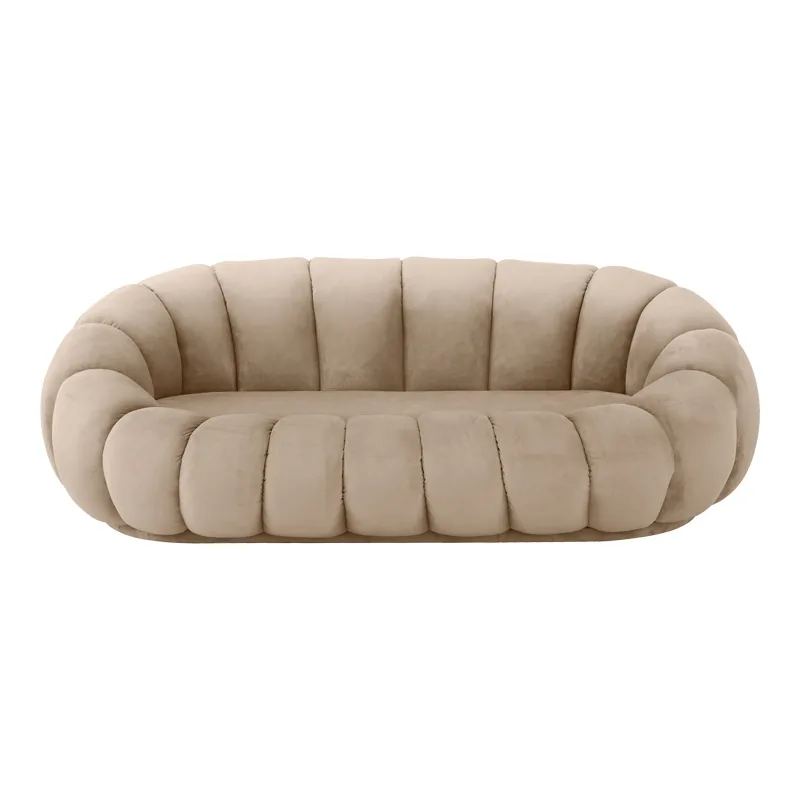Canapea 3 Locuri Embrace Bej 180x105x65cm Pako World - imagine 4