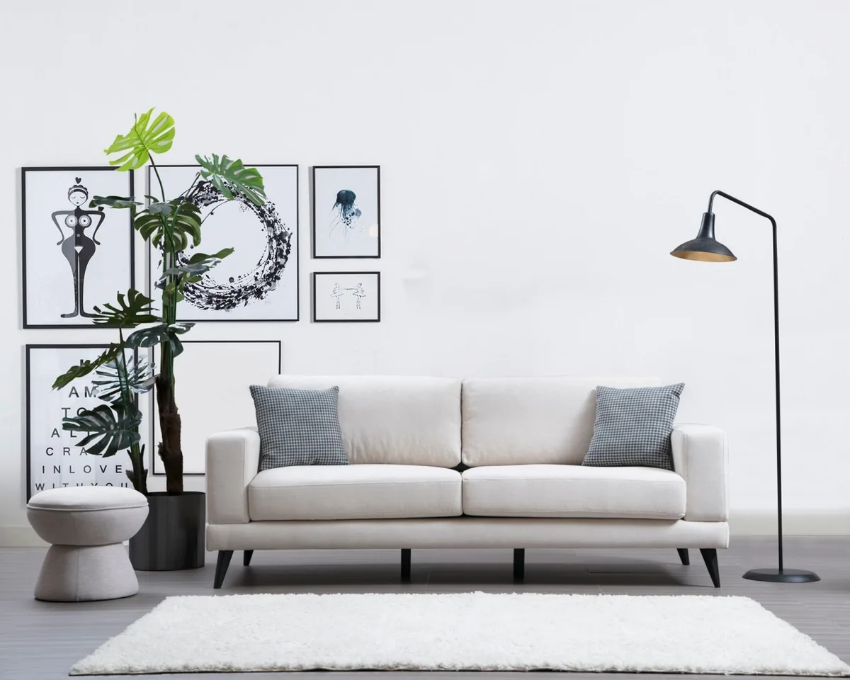 Canapea 3 Locuri Extensibila Salvador Nordic Bej