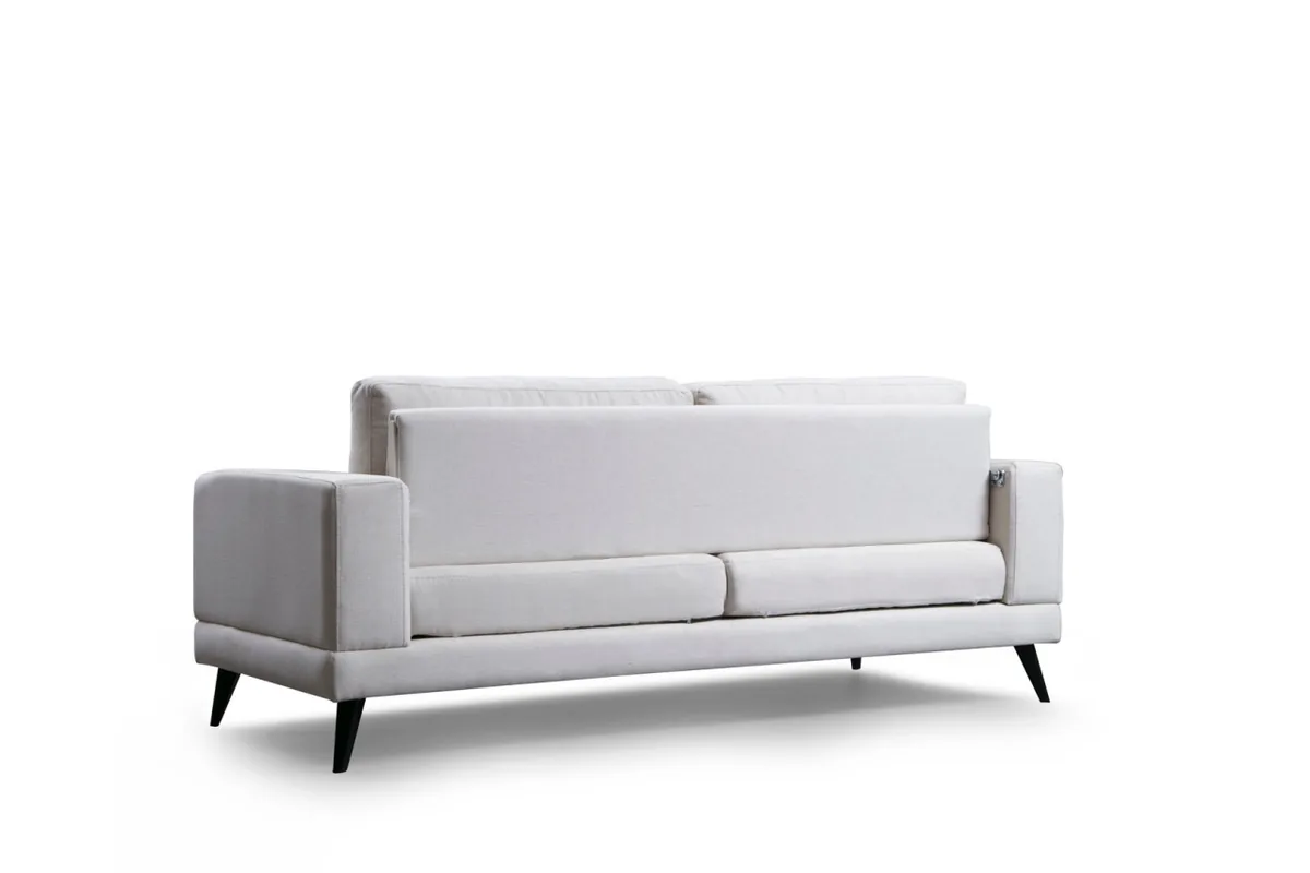 Canapea 3 Locuri Extensibila Salvador Nordic Bej - imagine 8