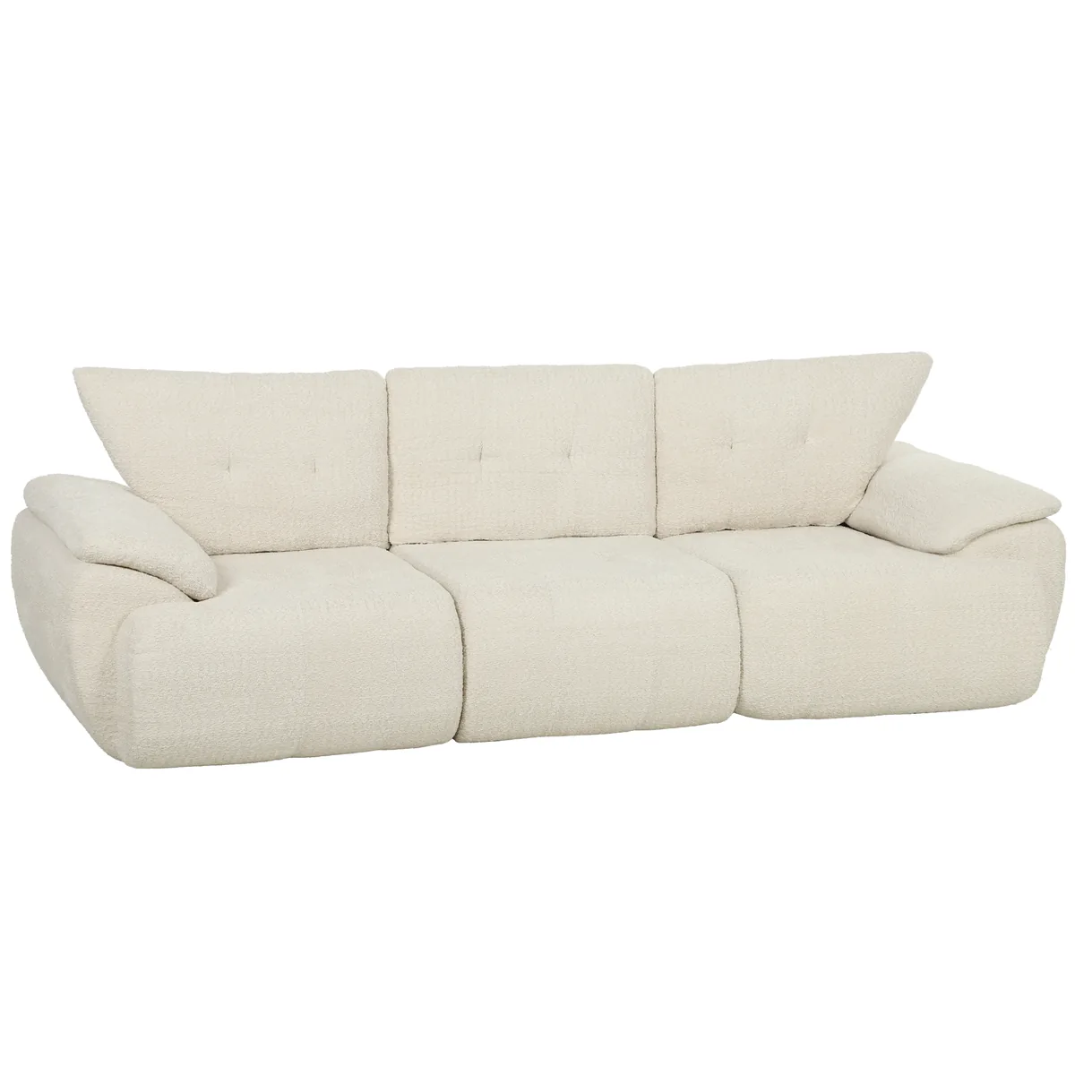 Canapea 3 Locuri Homcom 260cm Chenille Modulare