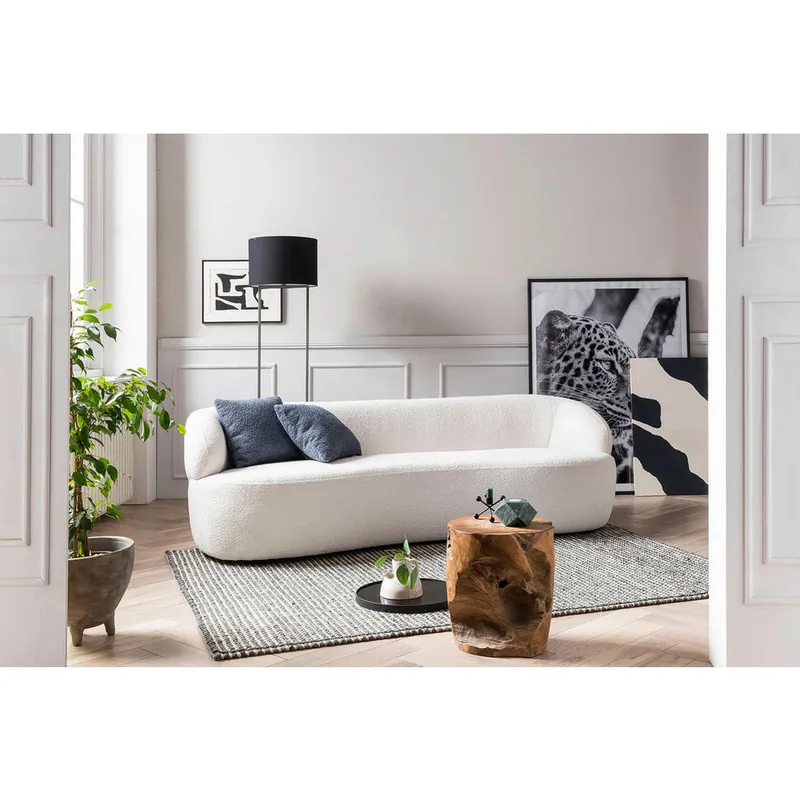 Canapea 3 Locuri Livetastic Textil Alb