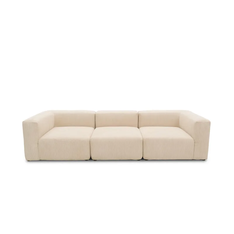 Canapea 3 Locuri Mid.You Textil Crem