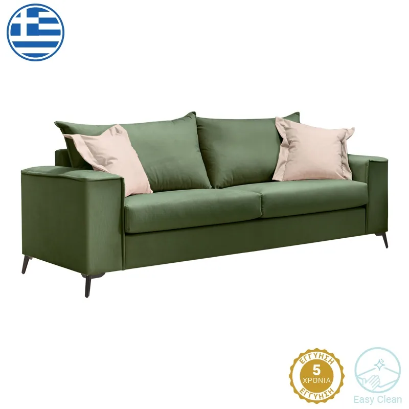 Canapea 3 Locuri Pako World Verona 3 Verde Inchis 225x93x100cm