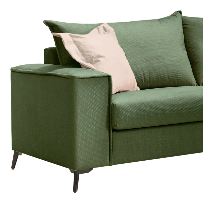 Canapea 3 Locuri Pako World Verona 3 Verde Inchis 225x93x100cm - imagine 2