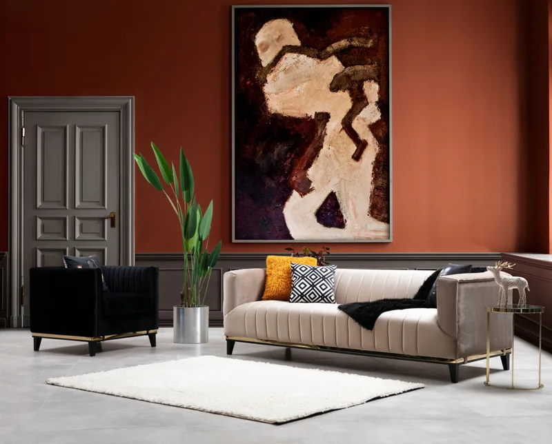 Canapea 3 Locuri Salvador Bellino Beige