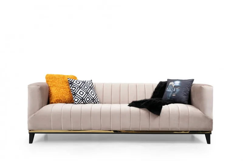 Canapea 3 Locuri Salvador Bellino Beige - imagine 2