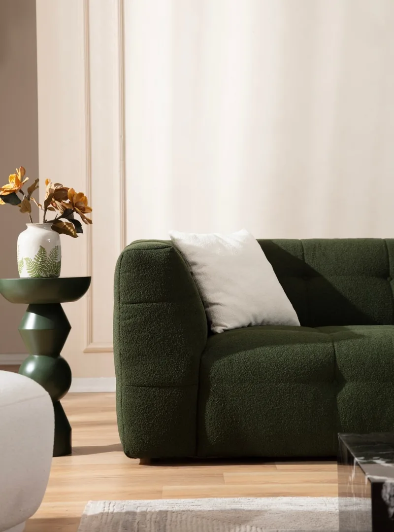 Canapea 3 Locuri Salvador Cady Verde 235x100x72cm - imagine 3