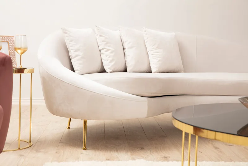 Canapea 3 Locuri Salvador Eses Left Beige - imagine 2