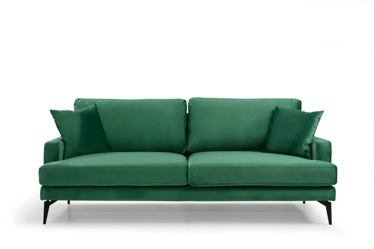 Canapea 3 Locuri Salvador Papira Verde 205x90x88cm - imagine 3