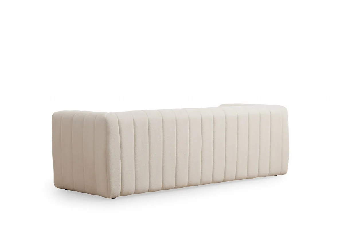 Canapea 3 Locuri Salvador Sana Crem 230x80cm - imagine 5
