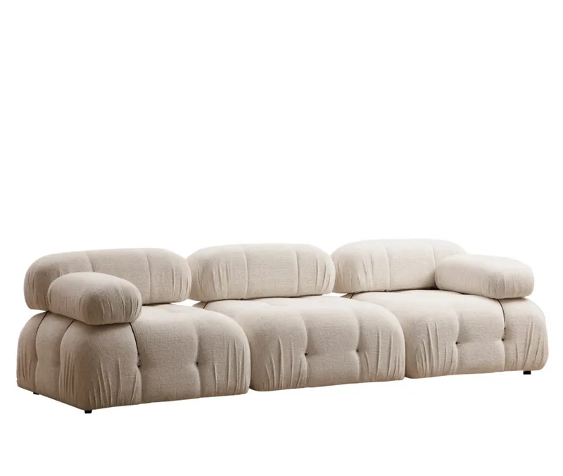Canapea 3 Locuri Salvator Bubble Crem - imagine 9