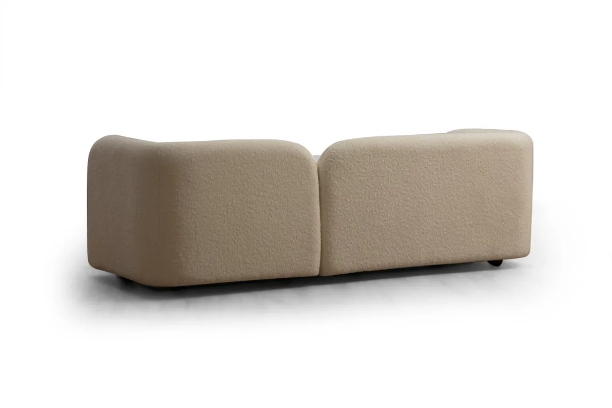 Canapea 3 Locuri Victoria Crem 228x74x90cm Salvador - imagine 5