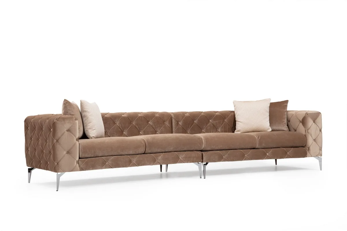 Canapea 4 Locuri Salvador Como Crem 344x90x72cm - imagine 5
