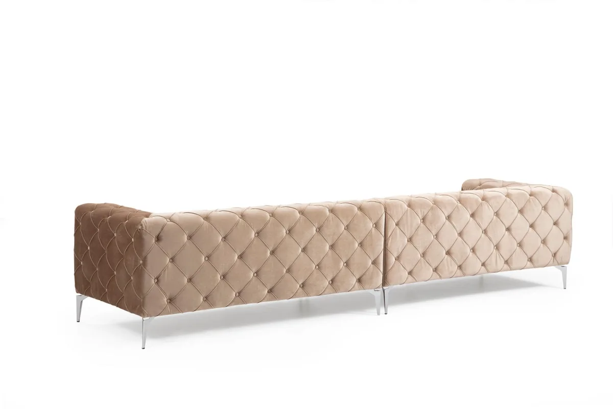 Canapea 4 Locuri Salvador Como Crem 344x90x72cm - imagine 8