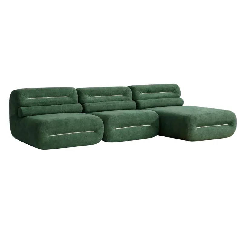 Canapea 4 Locuri SmartHeater Spuma Poliuretanica W3350 Textil 400g/mp 310cm Verde