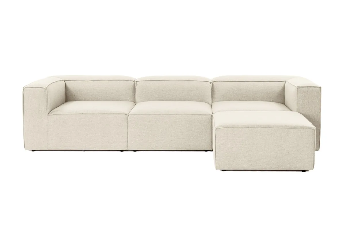 Canapea Coltar Dreapta Salvador Fora Ecru 296x185x66cm - imagine 5