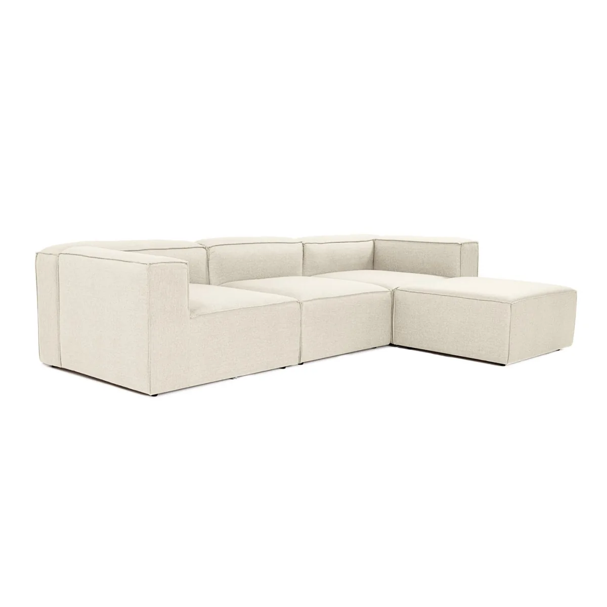 Canapea Coltar Dreapta Salvador Fora Ecru 296x185x66cm - imagine 6