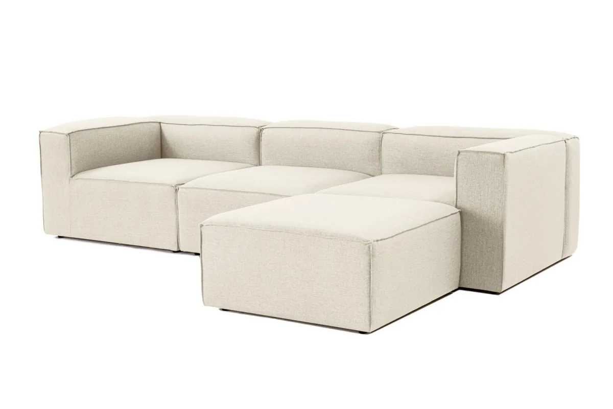 Canapea Coltar Dreapta Salvador Fora Ecru 296x185x66cm - imagine 7
