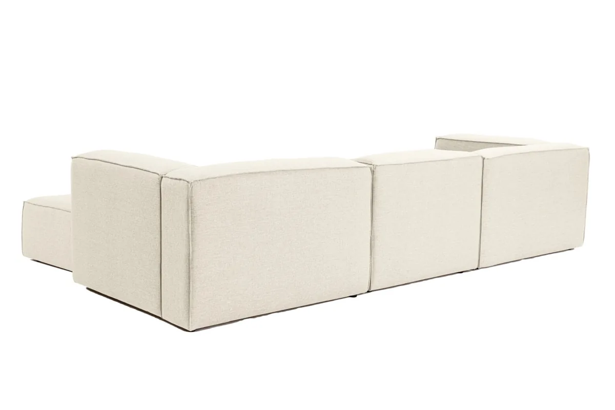 Canapea Coltar Dreapta Salvador Fora Ecru 296x185x66cm - imagine 10
