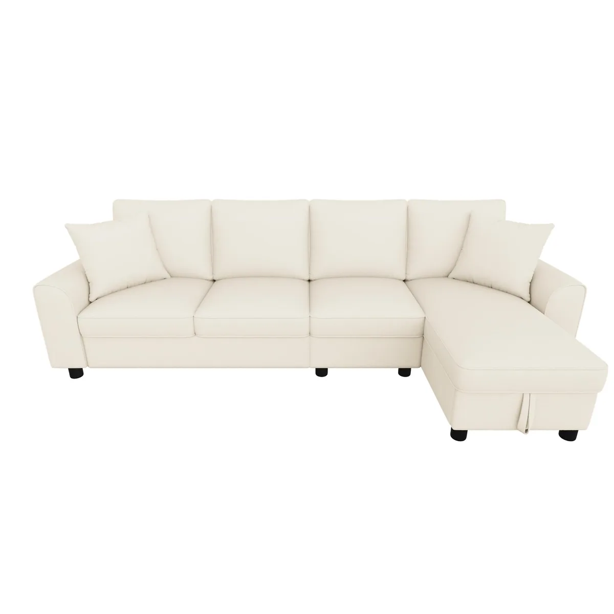 Canapea Coltar L RN Store Chenille Bej