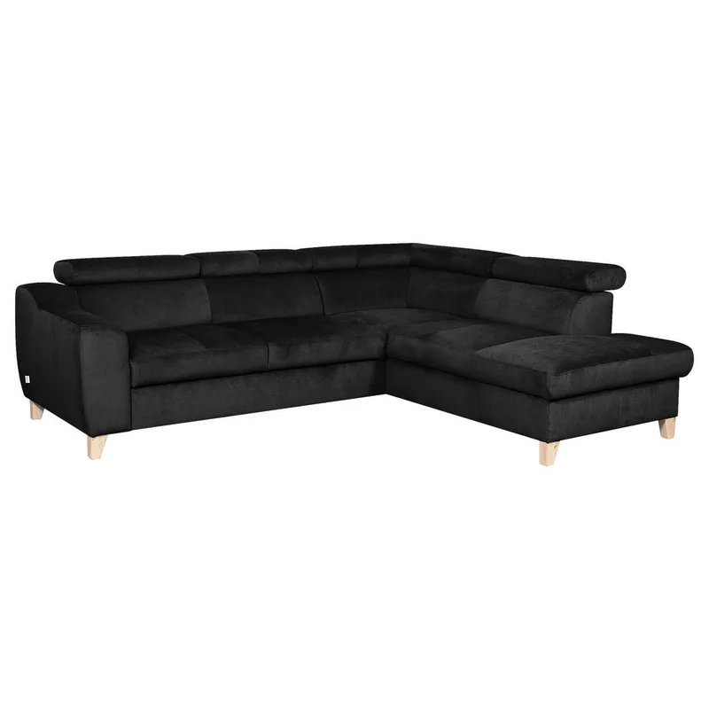 Canapea Coltar Livetastic Textil Negru 245x208cm