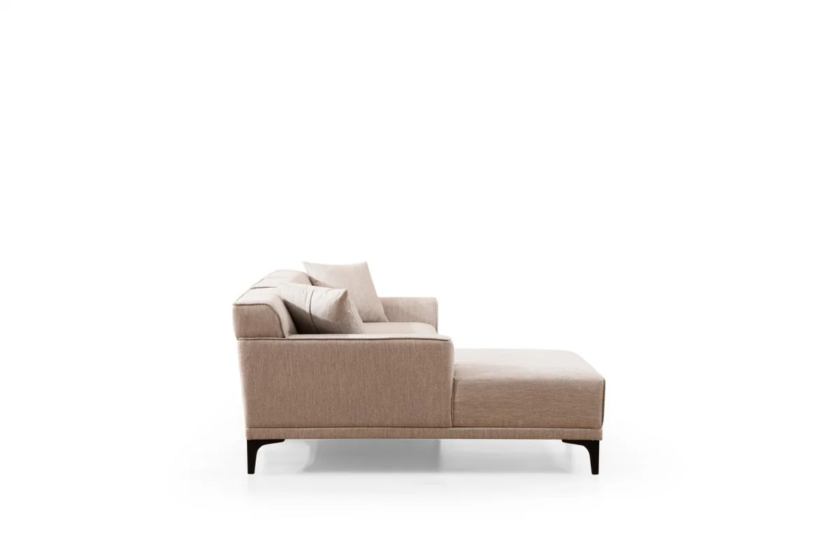 Canapea Coltar Petra Salvador Alb 145x250x69cm - imagine 7