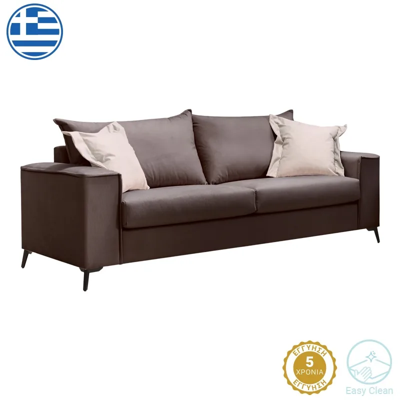 Canapea cu 3 Locuri Pako World Verona 3 Gri Inchis 225x93x100cm
