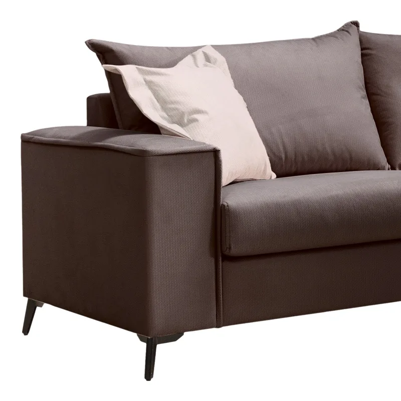 Canapea cu 3 Locuri Pako World Verona 3 Gri Inchis 225x93x100cm - imagine 2