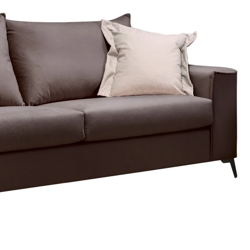 Canapea cu 3 Locuri Pako World Verona 3 Gri Inchis 225x93x100cm - imagine 3