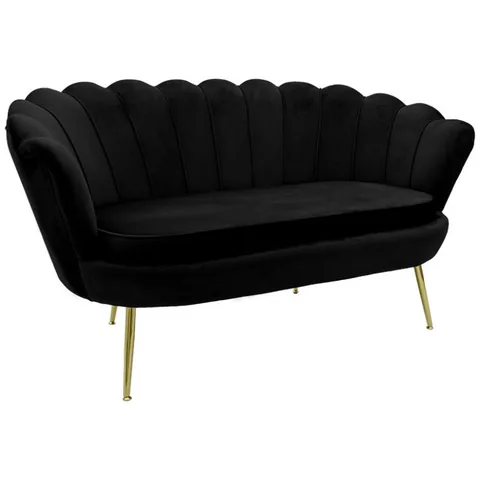 Canapea Daimon 2 Locuri Pako World Negru 134x70x77cm