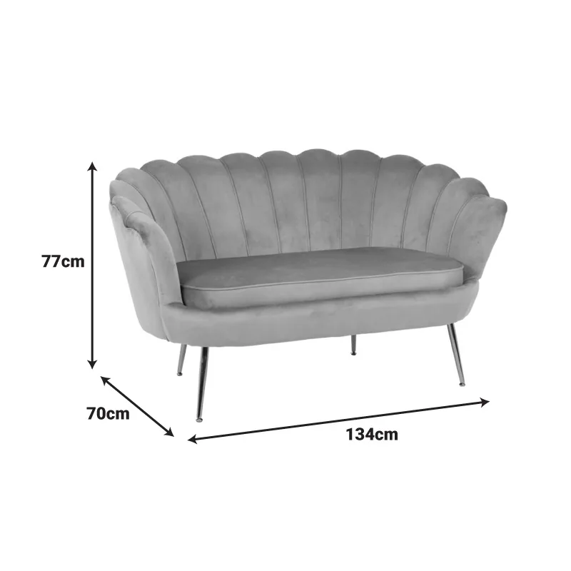 Canapea Daimon Pako World 2 Locuri Verde Fistic 134x70x77cm - imagine 7