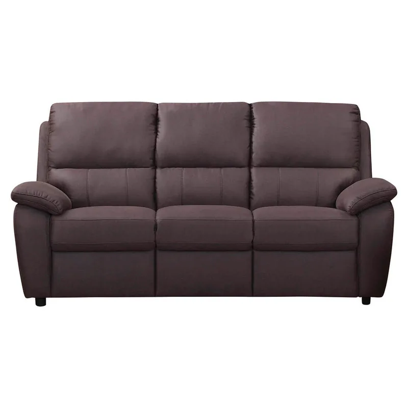 Canapea de Locuit Cantus 3 Locuri Lemn Textil Maro
