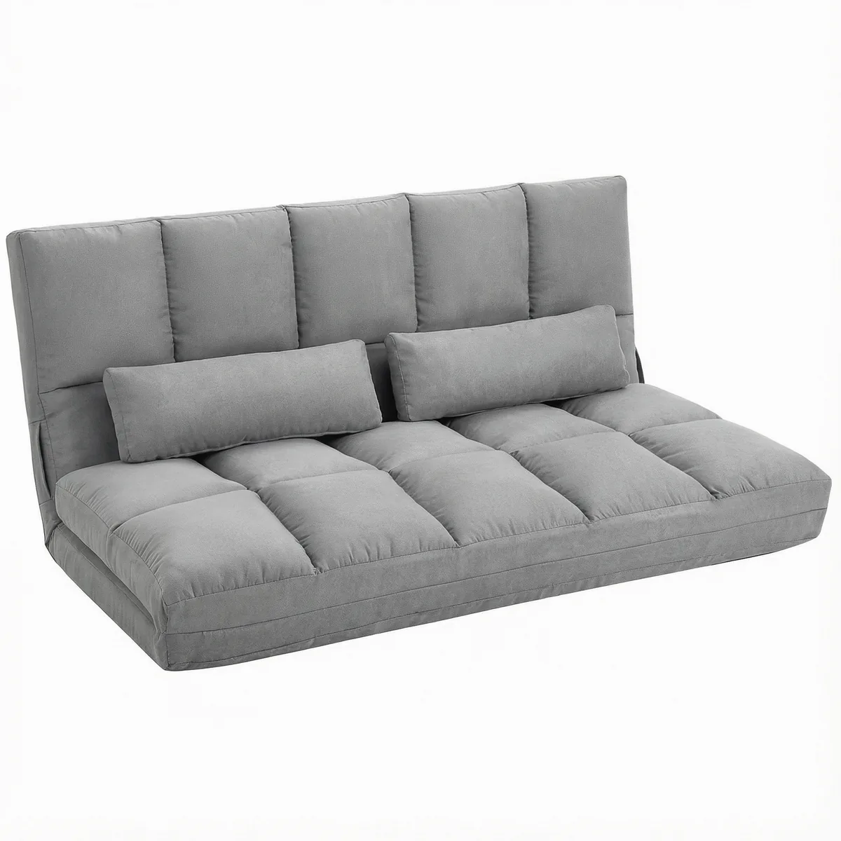 Canapea de Podea Pliabila HomCom 130x73x60 cm Gri