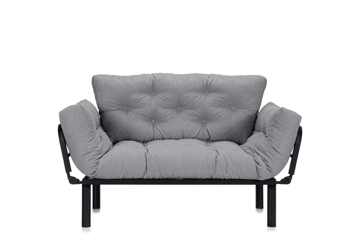 Canapea de Terasa Prestige SUNNY 2 Locuri Extensibila 155x70x85cm Negru