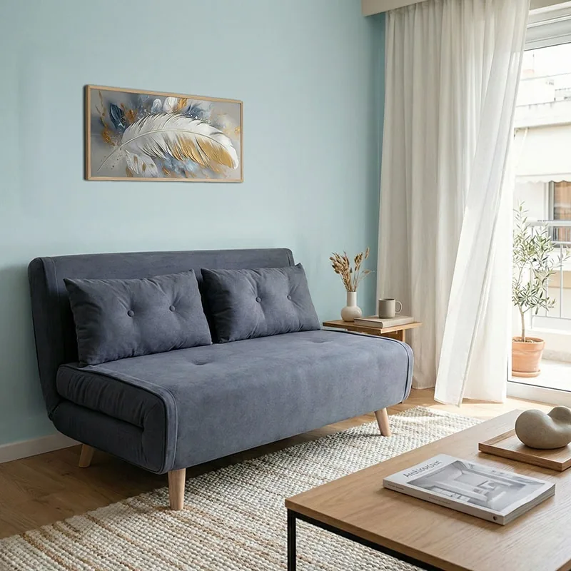 Canapea Extensibila 2 Locuri Josuane I Antracit 122x80x81cm