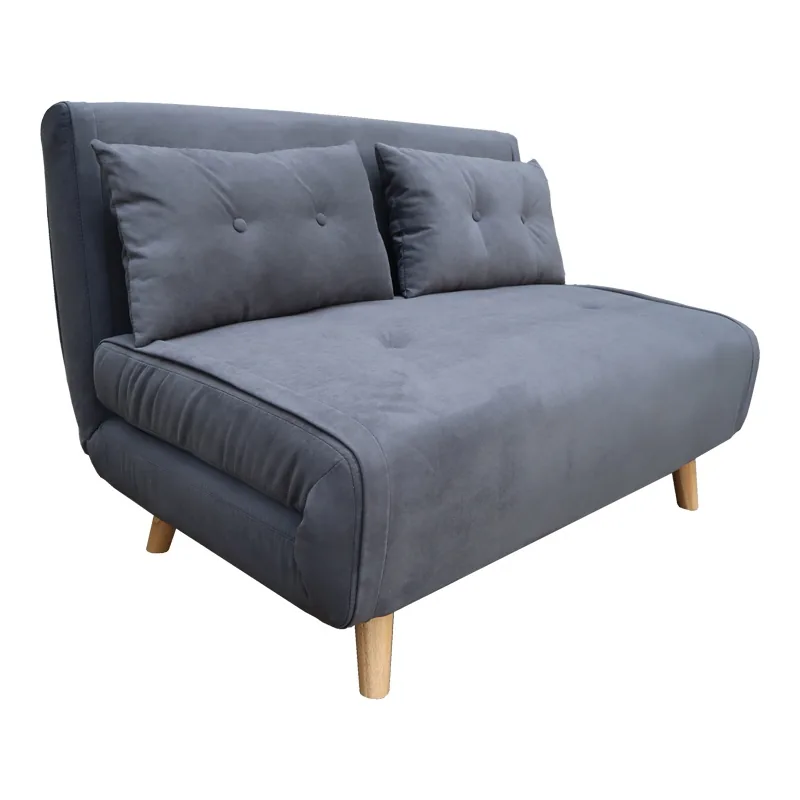 Canapea Extensibila 2 Locuri Josuane I Antracit 122x80x81cm - imagine 2