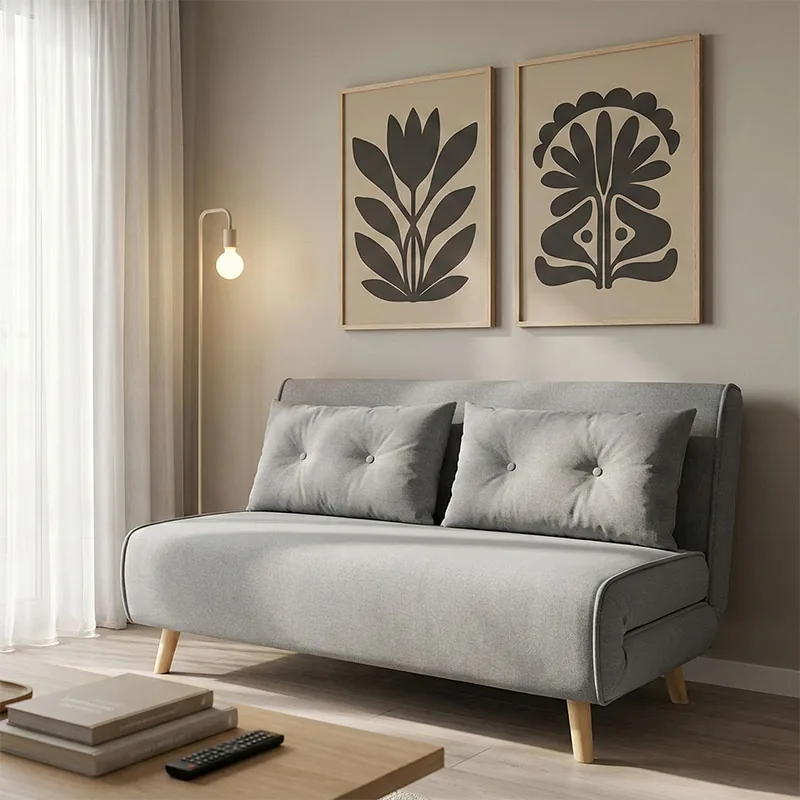 Canapea Extensibila 2 Locuri Pako World Josuane I Gri 122x80x81cm
