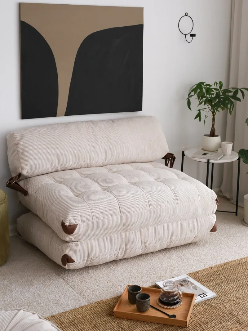Canapea Extensibila 2 Locuri Salvador Fold Alb 120x79x75cm