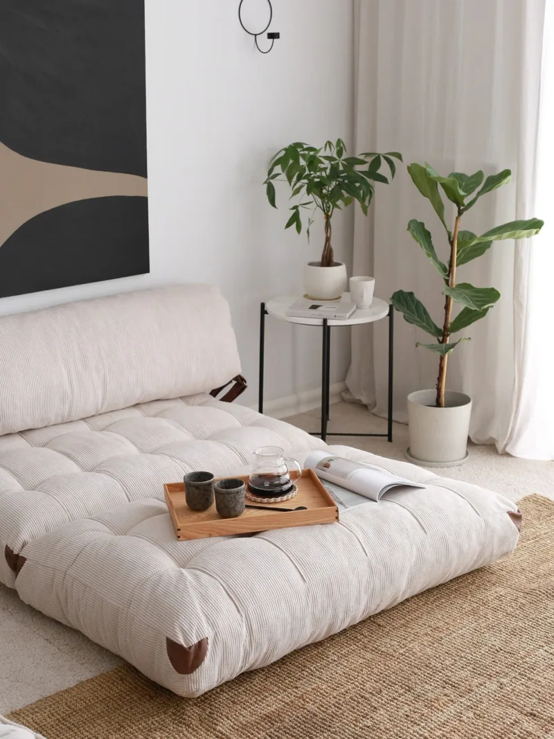 Canapea Extensibila 2 Locuri Salvador Fold Alb 120x79x75cm - imagine 3